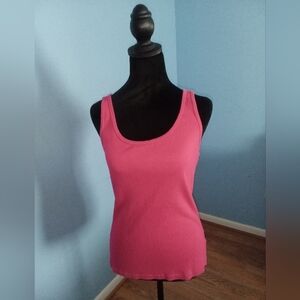 🩷 NWOT Womens Ralph Lauren Fuschia Size Small Ribbed Tank Top Comfy Casual